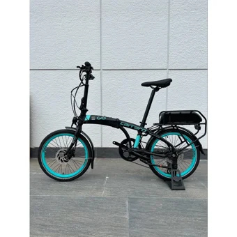 Carraro Ego 2.1 285H 250 W 20 Km Menzil 8 Vites Katlanır Elektrikli Şehir / Tur Bisiklet Siyah Turkuaz