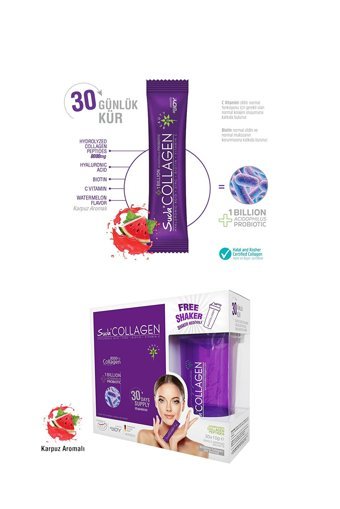 Suda Collagen Karpuz Aromalı Saşe Kolajen 30x10000 mg