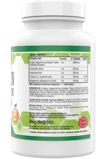 Ncs Golden Arizona Collagen Chondroitin Tablet Kolajen 3x180 Tablet