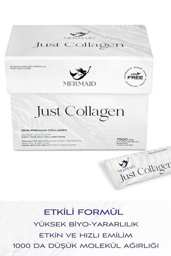 Mermaid Collagen Just Collagen Saşe Kolajen 28x7500 mg