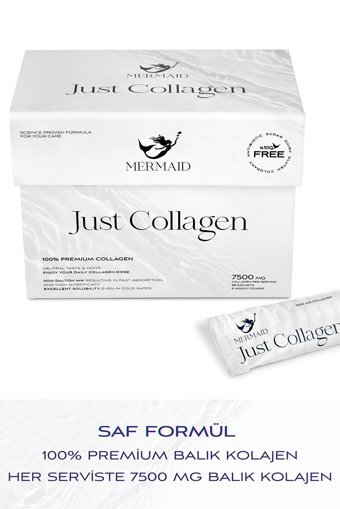 Mermaid Collagen Just Collagen Saşe Kolajen 28x7500 mg