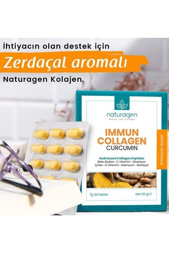 Naturagen Immun Curcumin Tablet Kolajen 60 Tablet