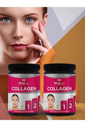 Wiselab Beauty Collagen Powder Toz Kolajen 2x300 gr