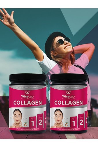 Wiselab Beauty Collagen Powder Toz Kolajen 2x300 gr
