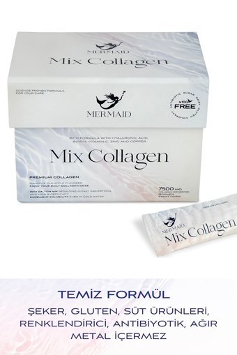 Mermaid Collagen Mix Collagen Saşe Kolajen 3x28x7500 mg