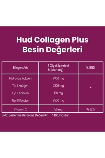 Hud Plus Powder Toz Kolajen 300 gr