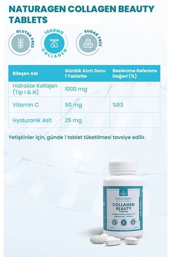 Naturagen Collagen Beauty Tablet Kolajen 30 Tablet