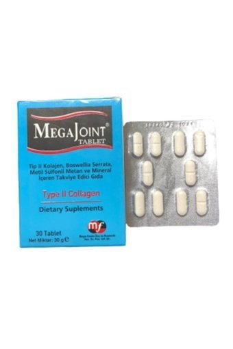 Mega Type II Collagen Tablet Kolajen 30 Tablet