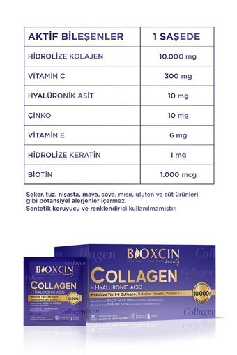 Bioxcin Tip 1-Tip 3 Saşe Kolajen 30x10000 mg