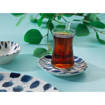 Schafer Felis Desenli 32 Parça 6 Kişilik Porselen Kahvaltı Takımı Gri