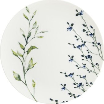 Chichi Home Lavender Yuvarlak Desenli 26 Parça 6 Kişilik Porselen Kahvaltı Takımı Beyaz
