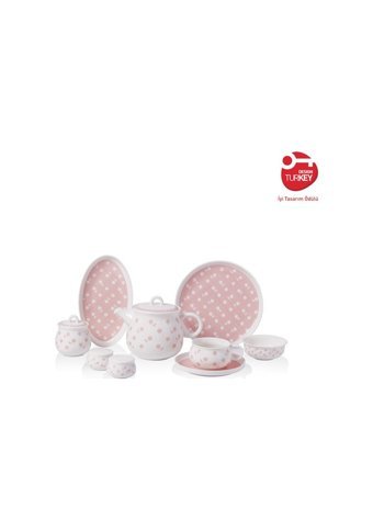Korkmaz Aşiyan Collection A8707 Desenli 30 Parça 6 Kişilik Porselen Kahvaltı Takımı Çok Renkli