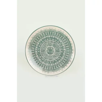Keramika Maya 20788-20790 Desenli 20 Parça 6 Kişilik Seramik Kahvaltı Takımı Beyaz-Yeşil