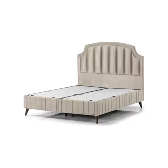 Armis King 150 x 200 cm Başlıksız Çift Kişilik Sandıklı Baza Krem