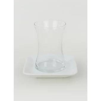 Keramika Çiçek Yuvarlak Desenli 11 Parça 2 Kişilik Stoneware Kahvaltı Takımı Beyaz