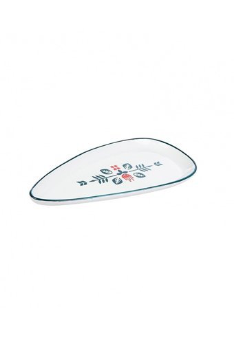 Karaca Emerald Üçgen Desenli 2 Parça Stoneware Kahvaltı Takımı Beyaz