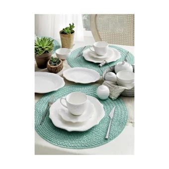 Pierre Cardin Flower 35 Parça 6 Kişilik Porselen Kahvaltı Takımı Beyaz