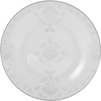 Karaca Fine Pearl Bella Oval-Yuvarlak 14 Parça 6 Kişilik Fine Pearl Kahvaltı Takımı Beyaz