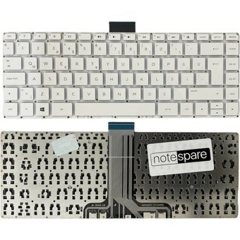Notespare Hp ile Uyumlu Stream 14-AX009NT (2EQ06EA) Notebook Klavye Beyaz Tr Büyük Enter Versiyon - tek ebat