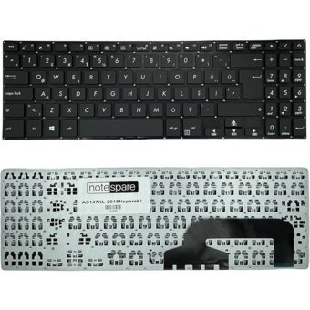 Notespare Asus ile Uyumlu Vivobook X507MA-BR001T, X507MA-BR060T Notebook Klavye Siyah Tr - tek ebat