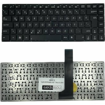 Notespare Asus ile Uyumlu MP-12F36SA-920W, MP-12F36TQ-920W Notebook Klavye Siyah Tr - tek ebat