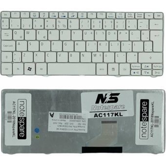 Notespare Acer ile Uyumlu Aspire One D257-13448, D257-13450, D257-1347 Notebook Klavye Beyaz Tr - tek ebat