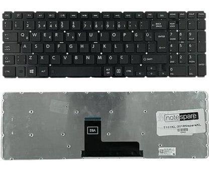 Notespare Toshiba ile Uyumlu Radıus P50W-C-10L Notebook Klavye Siyah Tr - tek ebat