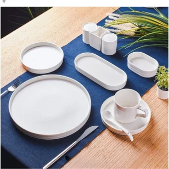 Kurt Home Pagoro 14339 35 Parça 6 Kişilik Porselen Kahvaltı Takımı Beyaz