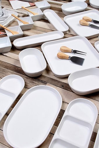 Evimsepette Premium Oval 70 Parça Seramik Kahvaltı Takımı Beyaz
