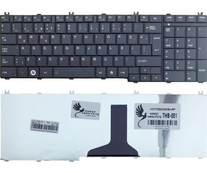 Toshiba Satellite C660-1C6, C660-11T, C650-14F Klavye (Siyah)