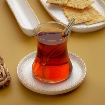 Schafer Lora Desenli 32 Parça 6 Kişilik Porselen Kahvaltı Takımı Bej
