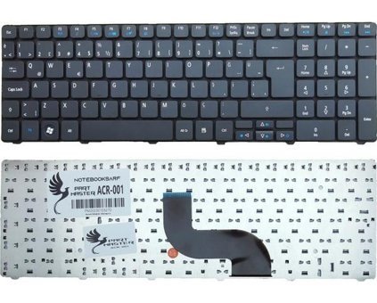 Packard Bell Easynote TM85-JN-003TK, TM85-JN-005TK Klavye (Siyah)