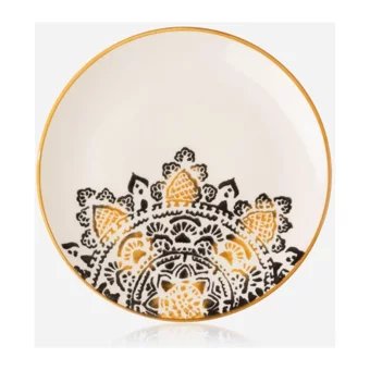 Mondecor Arabesque Arabesque Sgt-Arabesque Desenli 24 Parça 6 Kişilik Stoneware Kahvaltı Takımı Çok Renkli
