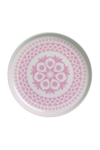 Korkmaz Aşiyan Collection A8720 Desenli 30 Parça 6 Kişilik Porselen Kahvaltı Takımı Beyaz-Pembe