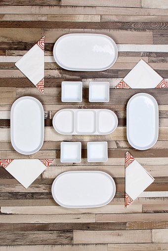 Evimsepette Minimal Oval 9 Parça Seramik Kahvaltı Takımı Beyaz