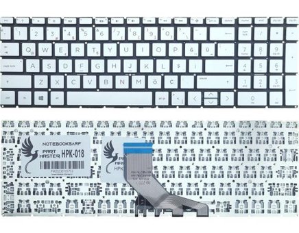 Hp TPN-C133, TPN-C135, TPN-C136 Klavye (Gümüş)