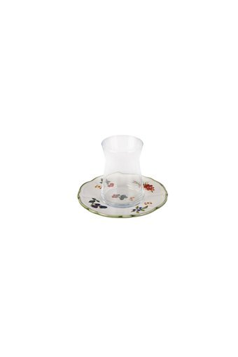 Jumbo Majestic Yuvarlak Desenli 28 Parça 6 Kişilik Stoneware Kahvaltı Takımı Yeşil