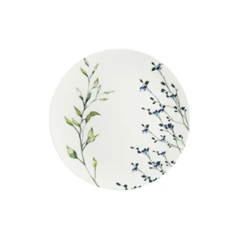 Bonna Porselen Lavender Pino Yuvarlak Desenli 26 Parça 6 Kişilik Porselen Kahvaltı Takımı Çok Renkli