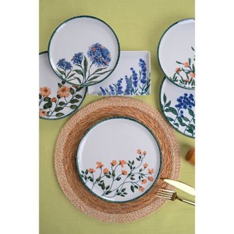 Porland Flower Garden Desenli 18 Parça 6 Kişilik Porselen Kahvaltı Takımı Çok Renkli