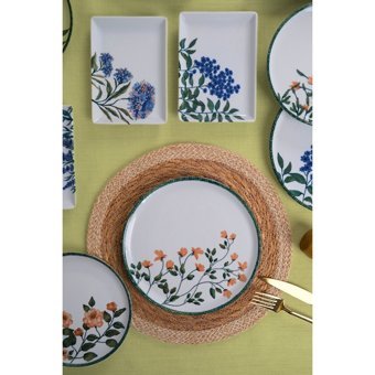 Porland Flower Garden Desenli 18 Parça 6 Kişilik Porselen Kahvaltı Takımı Çok Renkli