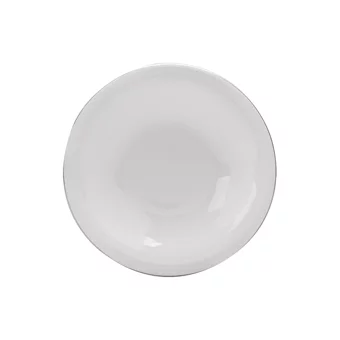 Karaca Fine Pearl Fame Platin Yuvarlak 26 Parça 6 Kişilik Fine Pearl Kahvaltı Takımı Beyaz