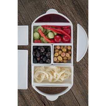 Acar Bianco Perla Oval 7 Parça Porselen Kahvaltı Takımı Beyaz