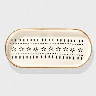 Valeria Ppt-04 Desenli 14 Parça 6 Kişilik Stoneware Kahvaltı Takımı Çok Renkli