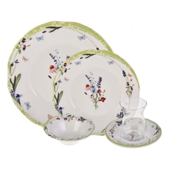 Karaca Cassia Yuvarlak Desenli 18 Parça 4 Kişilik Stoneware Seramik
Kahvaltı Takımı Beyaz