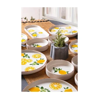 Home Naturel Desenli 14 Parça 6 Kişilik Kahvaltı Takımı