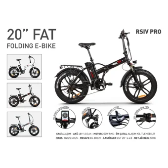 RKS Rs4 Pro 250 W 65 Km Menzil 7 Vites Elektrikli Şehir / Tur Bisiklet Beyaz