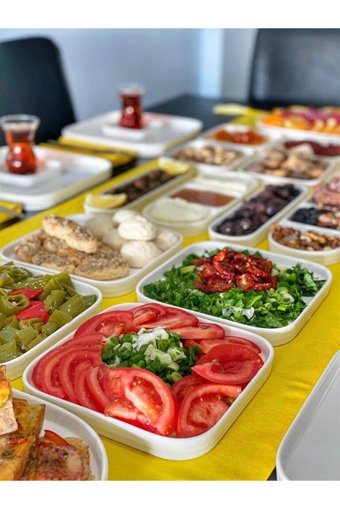Şirin Eşyalarım Yp0056 28 Parça 6 Kişilik Porselen Kahvaltı Takımı Beyaz