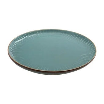 Jumbo Terracota Blue Yuvarlak 25 Parça 6 Kişilik Porselen Kahvaltı Takımı Mavi
