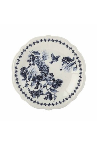 Bella Maison Vanessa Yuvarlak Desenli 26 Parça 6 Kişilik Stoneware Kahvaltı Takımı Mavi
