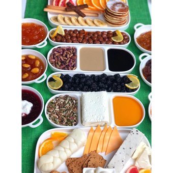Şirin Eşyalarım 24 Parça 6 Kişilik Porselen Kahvaltı Takımı Beyaz